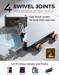 LISEN for iPad Holder Car Road Trip Travel