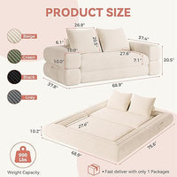 4-in-1 Convertible Folding Sofa Bed
