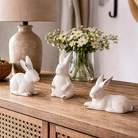 DN DECONATION Easter Bunny Figurines