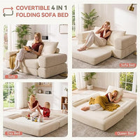 4-in-1 Convertible Folding Sofa Bed