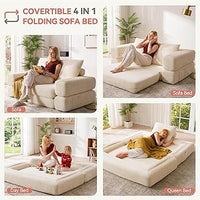 4-in-1 Convertible Folding Sofa Bed