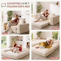 4-in-1 Convertible Folding Sofa Bed