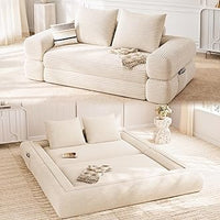 Futon Sofa Bed with Pillow