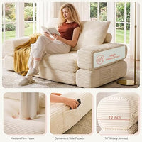 4-in-1 Convertible Folding Sofa Bed