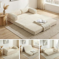 Futon Sofa Bed with Pillow