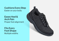 Orthofeet® Coral No-Tie - Black