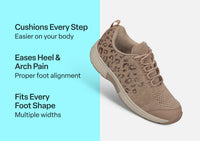 Orthofeet® Coral - Beige Leopard